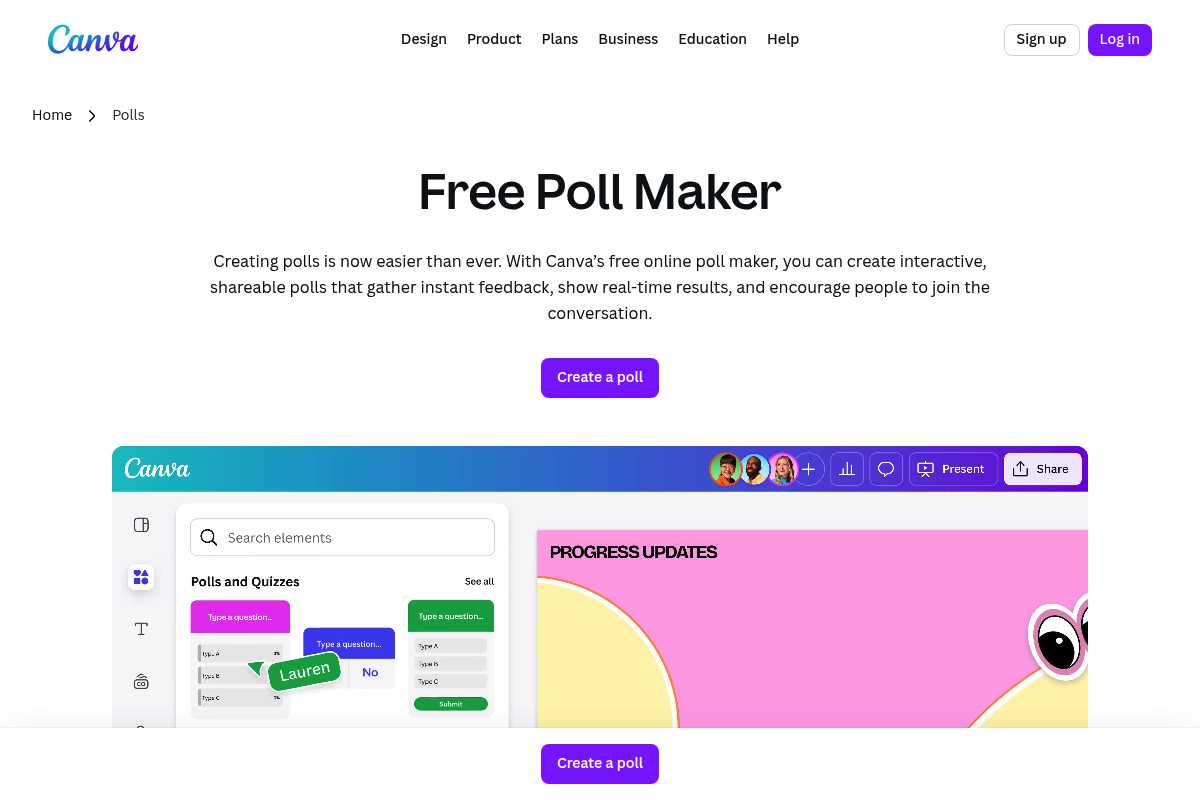 Canva Poll Maker Screenshot