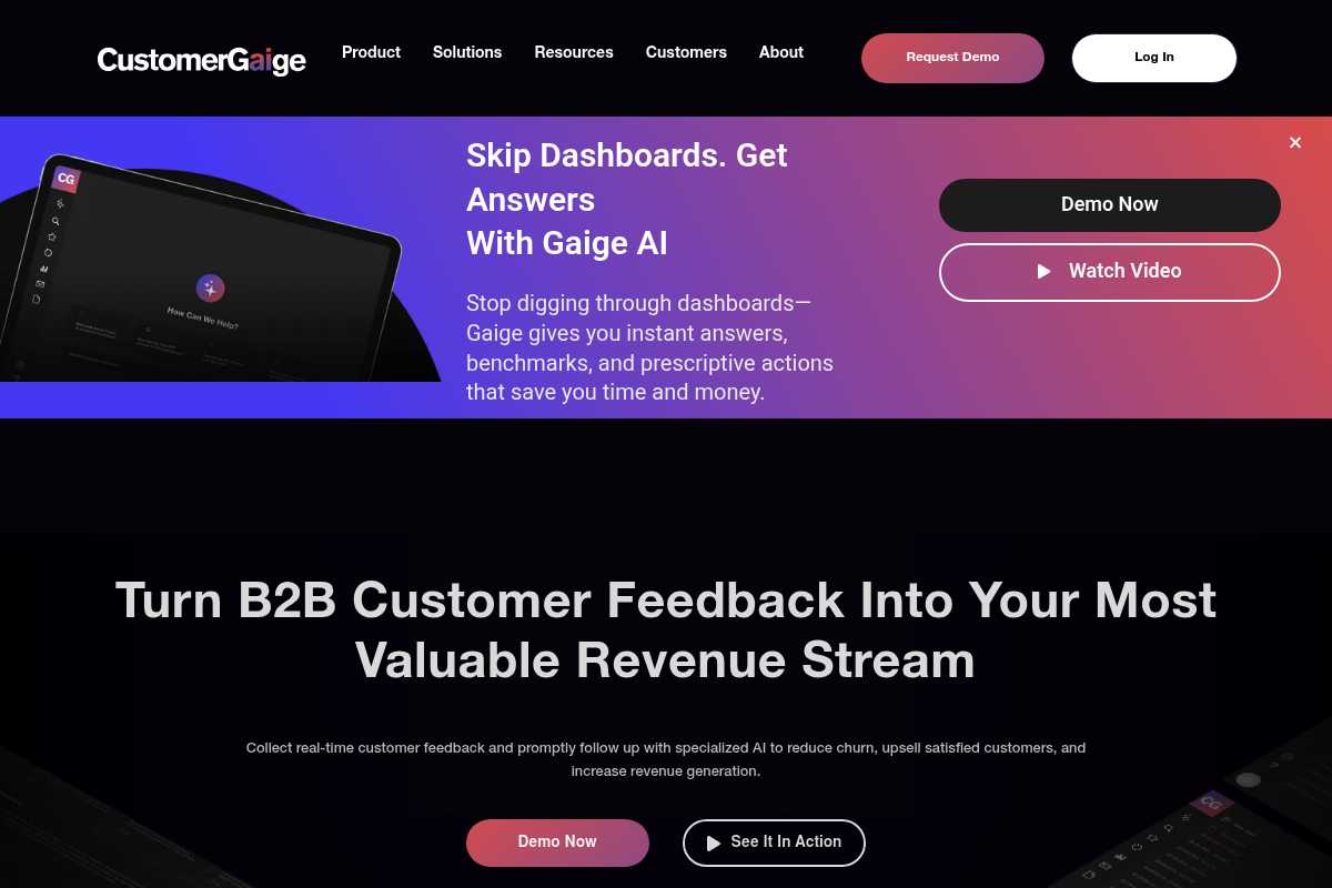 CustomerGauge Screenshot