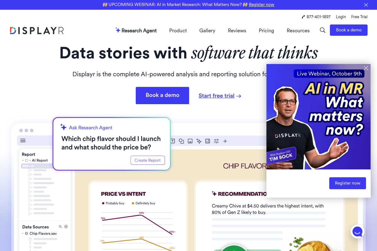 Displayr Screenshot