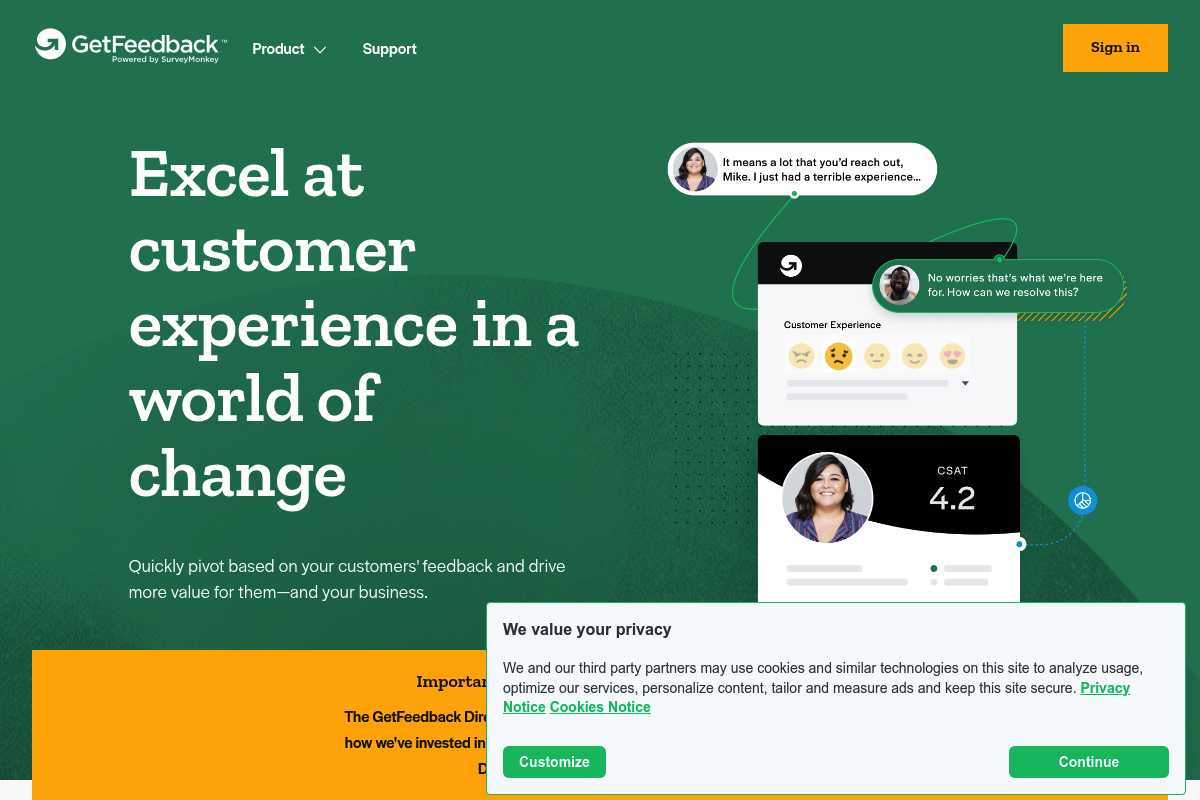 GetFeedback Screenshot