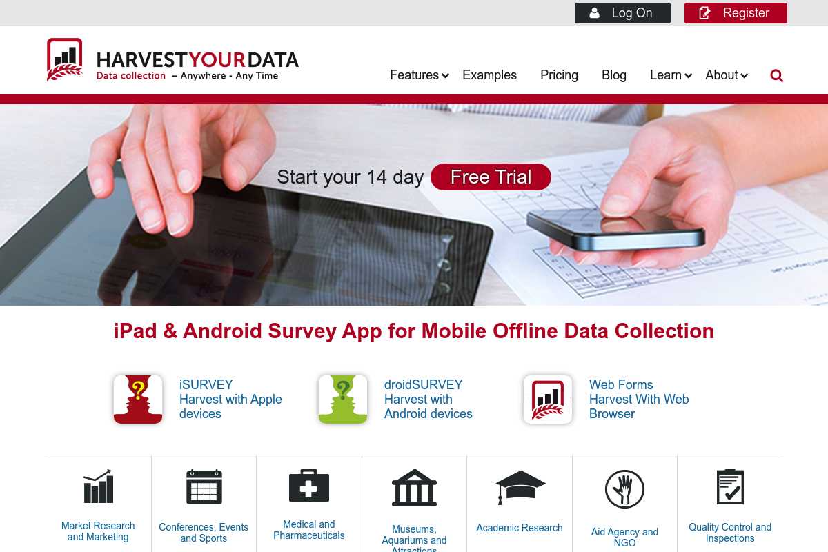 Harvest Your Data Screenshot