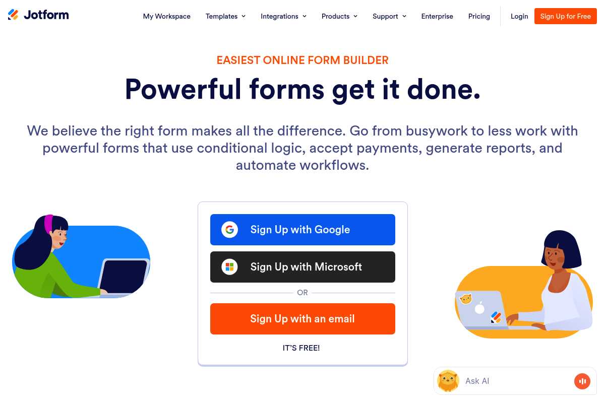 Jotform Screenshot