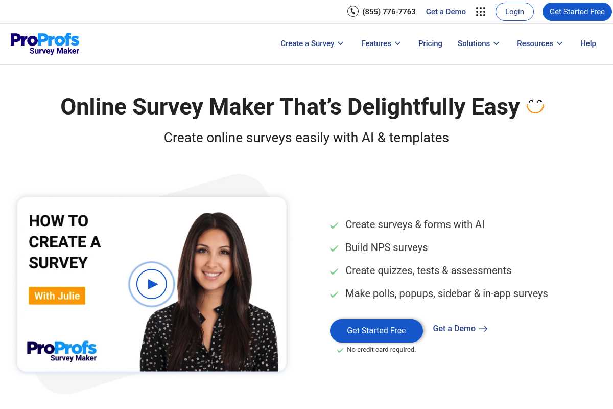 ProProfs Survey Screenshot