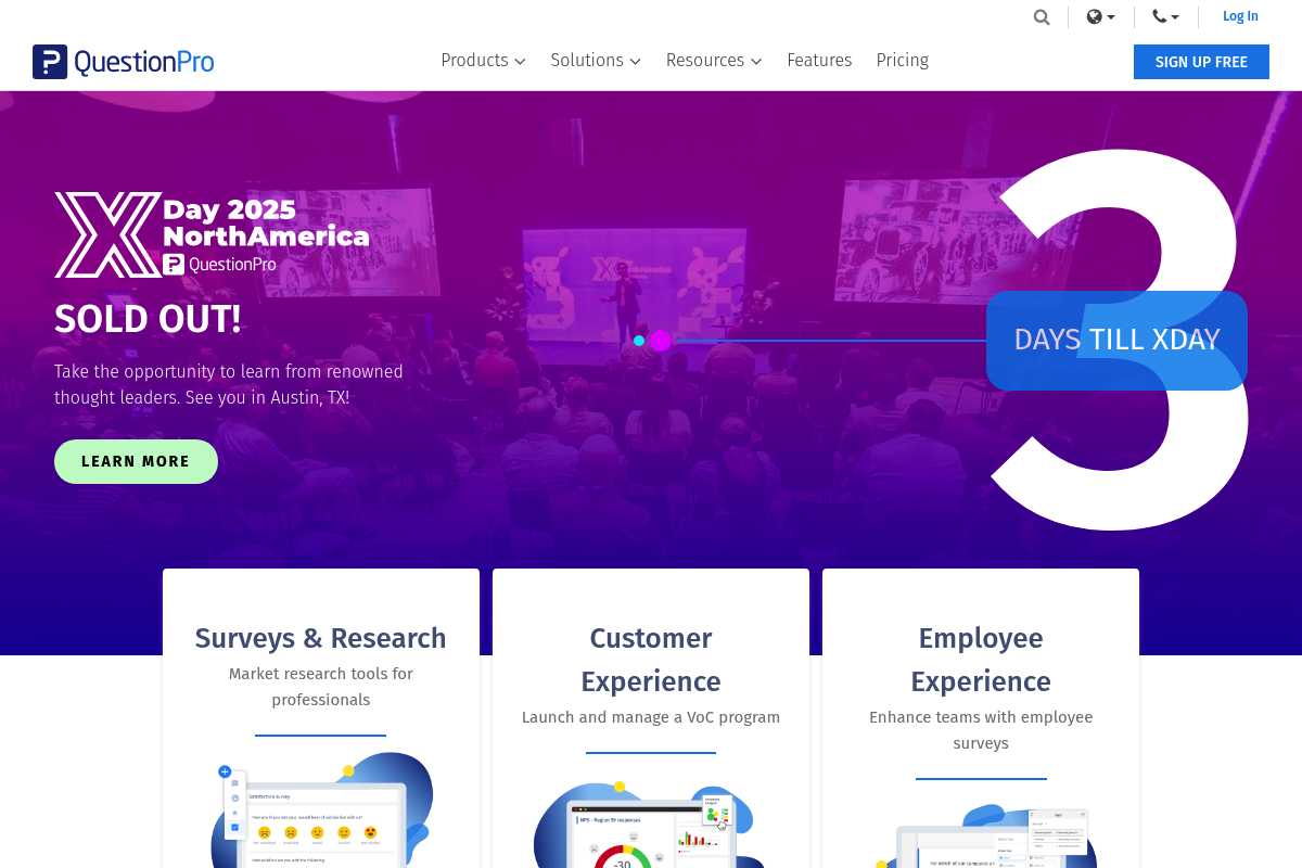 QuestionPro Screenshot